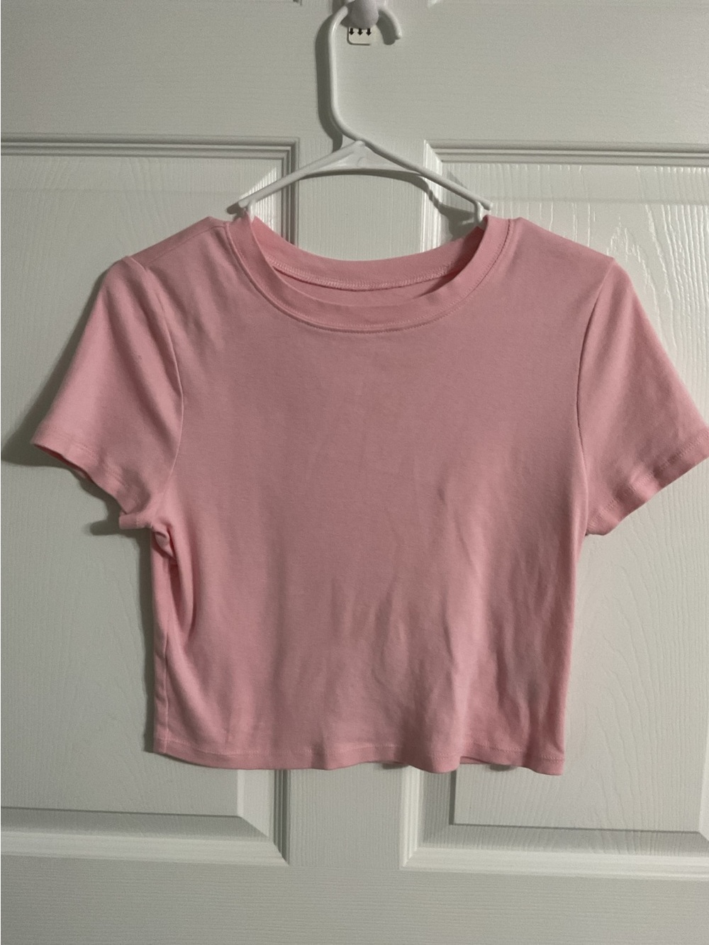 No Boundaries Soft Pink Crewneck Crop Top - Women Size M